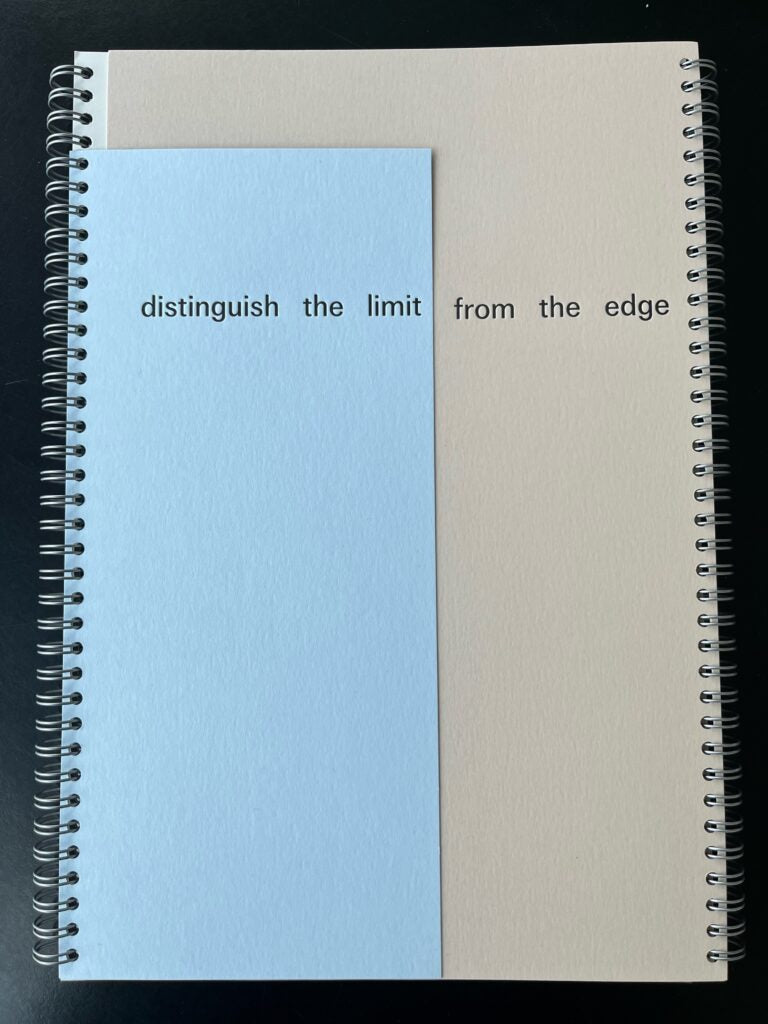 distinguish the limit from the edge