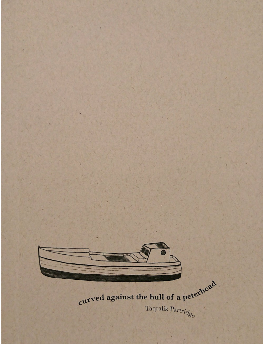 curved against the hull of a peterhead