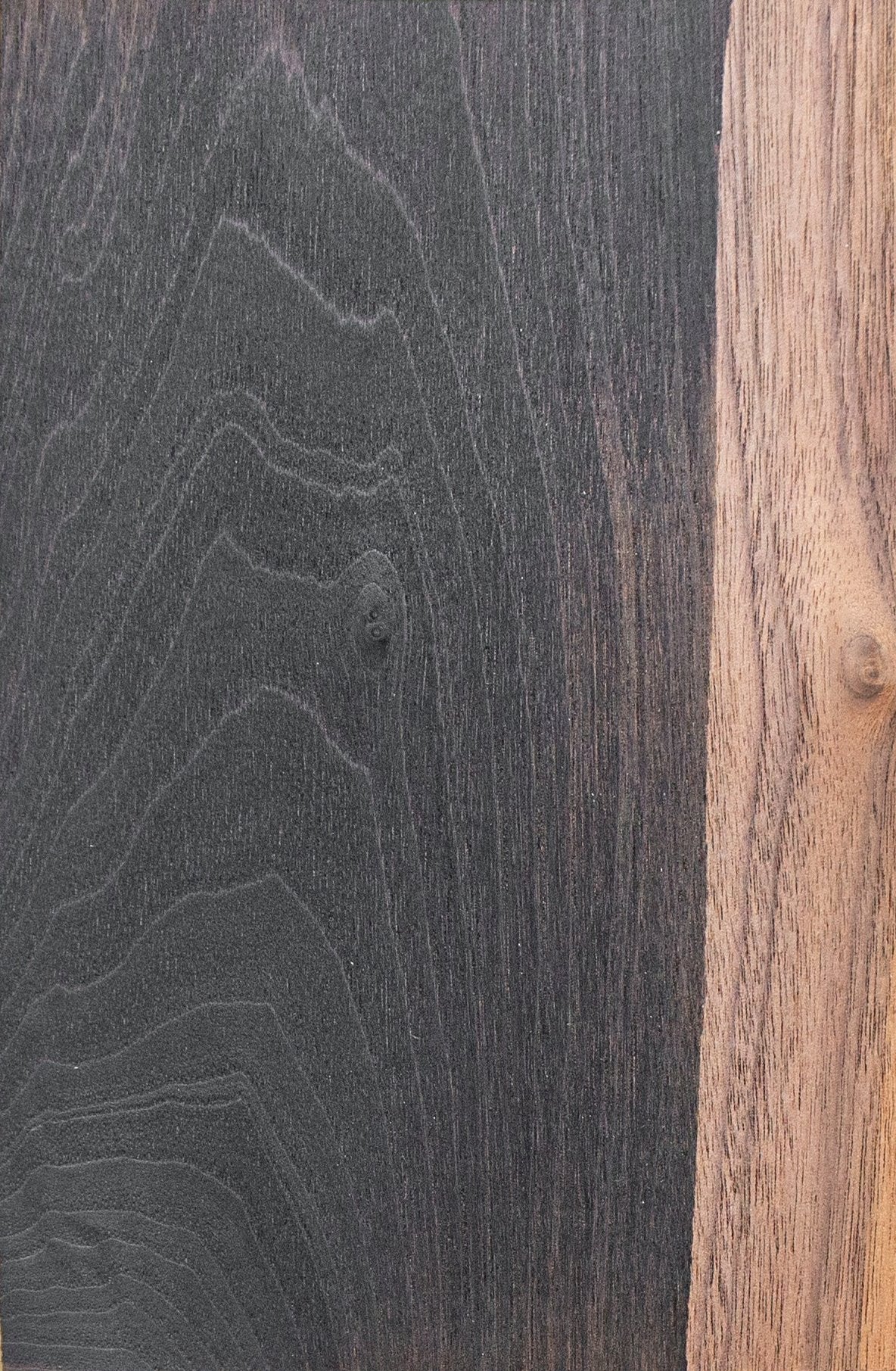 Ebonizing study on walnut veneer (varied edition)